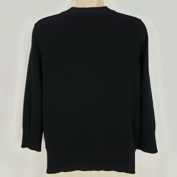 Colour Works Snap Front Sweater Medium Embellished Snaps Vintage - Picture 6 of 11